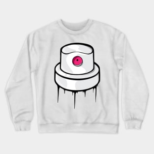 Pink Dot Spraycan Fat Cap Crewneck Sweatshirt